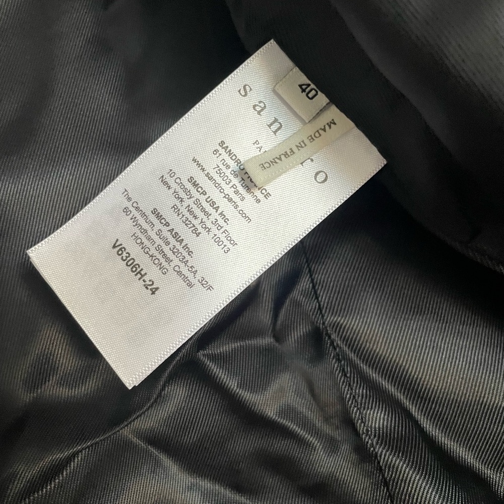 NWT Sandro zip up jacket women’s size 40 (small) - Picture 3 of 5